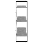 vidaXL Bibliothèque Gris béton 80x30x105 cm Aggloméré