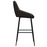 vidaXL Tabourets de bar lot de 2 gris similicuir