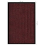 vidaXL Paillasson rayé Rouge 80x120 cm