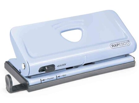 Perforateur multi-trous pour agenda 6 trous bleu clair rapesco