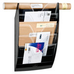 Corbeille à courrier cep gloss noir