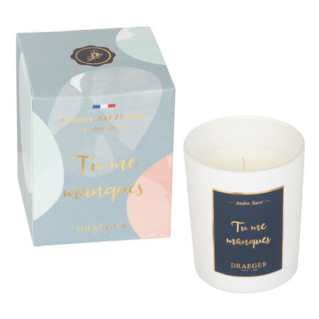 Bougie Cadeau - Tu Me Manques - Draeger paris