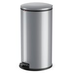 Hailo poubelle à pédale pure taille xl 44 l argenté 0545-020
