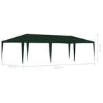 vidaXL Tente de réception professionnelle 4x9 m Vert 90 g/m²