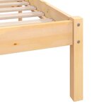 vidaXL Cadre de lit Bois de pin massif 90x190 cm Simple