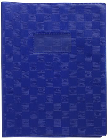Protège-cahier Madras PVC 22/100e Avec Rabat Marque page 24x32 vert CALLIGRAPHE