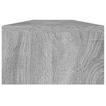 vidaXL Support de moniteur Sonoma gris 110x23 5x9 cm Bois d'ingénierie