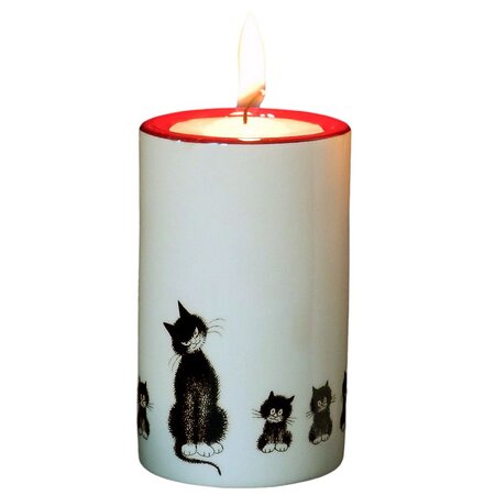 Porte-bougie chats par dubout