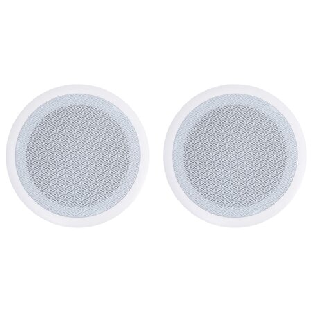vidaXL Haut-parleurs muraux et de plafond intégrés 2 Pièces 80 W