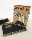 Stickers ardoise Moustache 12 pièces