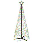 vidaXL Arbre de Noël cône 200 LED Colorées 70x180 cm