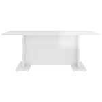 vidaXL Table basse Blanc brillant 103 5x60x40 cm Aggloméré