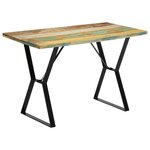 vidaXL Table de salle à manger 120x60x76cm Bois de récupération massif
