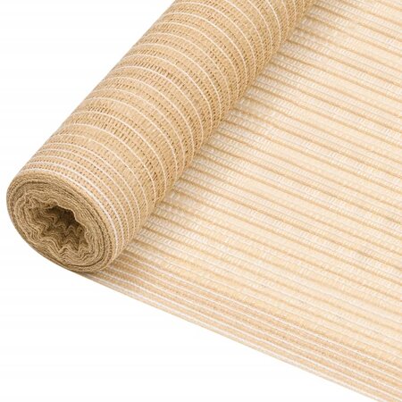 vidaXL Filet brise-vue Beige 1 5x25 m PEHD 195 g/m²