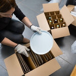 Croisillons en carton pour 120 assiettes et cadres