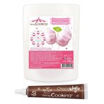 Préparation barbe à papa rose + Stylo chocolat