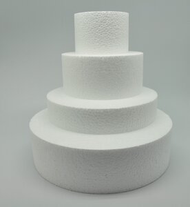 Pièce montée polystyrène Ø 25 à 10 cm Haut 25cm 4 p