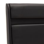 vidaXL Cadre de lit avec LED Noir Similicuir 160 x 200 cm