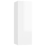 vidaXL Ensemble de meuble TV 8 Pièces Blanc brillant Aggloméré