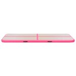 vidaXL Tapis gonflable de gymnastique avec pompe 500x100x10cm PVC Rose