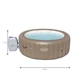 Bestway spa gonflable lay-z-spa palm spring pour 4-6 personnes rond 196x71 cm