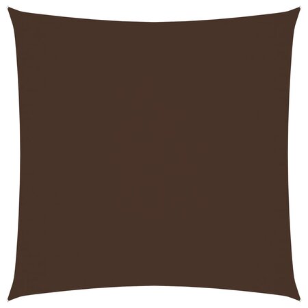vidaXL Voile de parasol Tissu Oxford carré 2x2 m Marron