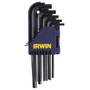 10 clés rotules hexagonales sur support t10757 d'irwin