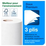 Papier toilette triple épaisseur tork premium - carton 72 rouleaux 250 feuilles