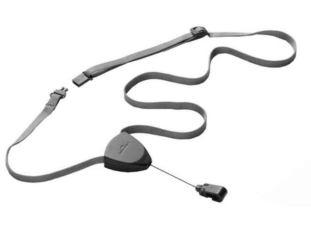 Boîte de 10 lacet gris ajustables de 24 à 50 cm, enrouleur avec cordon rétractable de... DURABLE