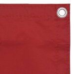 vidaXL Écran de balcon Rouge 75x600 cm Tissu Oxford
