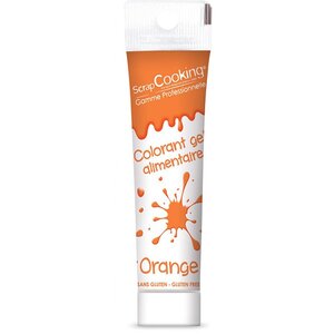Colorant alimentaire gel Orange - Scrapcooking