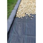 Nature Bâche de sol de contrôle des mauvaises herbes 3 3x5 m Noir