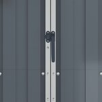 vidaXL Abri de jardin Gris 116x45x175 cm Acier galvanisé