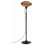 Chauffage radiant pour terrasses st2000 e - 2 kw - bartscher -  - acier 550x500x2100mm