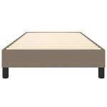 vidaXL Sommier à ressorts de lit Taupe 80x200 cm Tissu