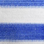 vidaXL Écran de balcon Bleu et blanc 90x300 cm PEHD