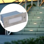 vidaXL Lampes LED encastrée d'escalier 12 Pièces 44x111x56 mm