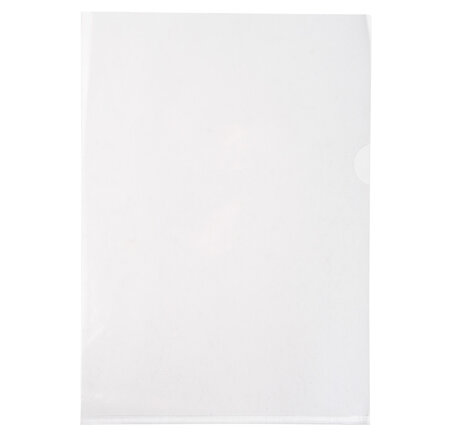 Sachet De 10 Pochettes Coin Pvc Lisse Haute Résistance 13/100e - A4 - X 10 - Exacompta