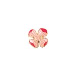 Pin's - fleur - rose - 11 x 11 mm