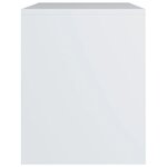 vidaXL Tables de chevet 2 Pièces Blanc 40x30x40 cm Bois d'ingénierie