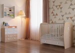 Lit NEVA 120 x 60 avec tiroir AMIS ZEN BLANC-NATUREL