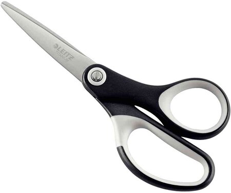 Blister d'une paire de ciseaux ergonomique 150 mm noir leitz