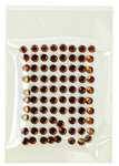 Strass thermocollant tissu Ø 4mm Orange 80 pièces