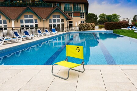 Chaise cale dos 2 pliures Jaune - O'Colors