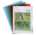 Sachet De 50 Pochettes Coin Pvc Lisse Haute Résistance 13/100e - A4 - X 2 - Exacompta