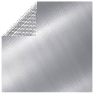 vidaXL Film solaire de piscine PE rectangulaire flottant 8x5 m Argenté