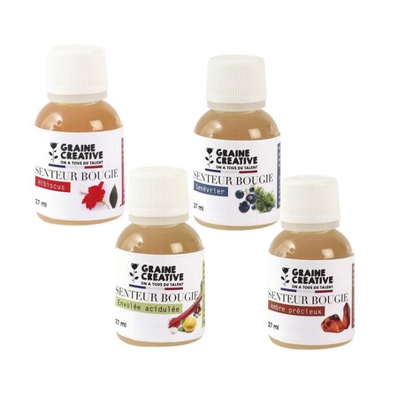 4 parfums pour bougie - Printemps
