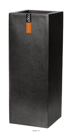 Bac en pures fibres baya ext. Carré haut l 35 x 35 x h78 cm noir - dimhaut: h 78 cm - couleur: noir