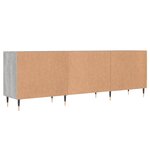vidaXL Meuble TV sonoma gris 150x30x50 cm bois d'ingénierie