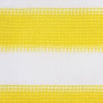 vidaXL Écran de balcon Jaune et blanc 90x300 cm PEHD